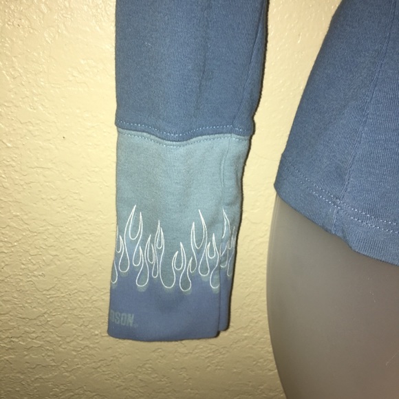 Harley Davidson Light Blue long sleeve. - Picture 3 of 5